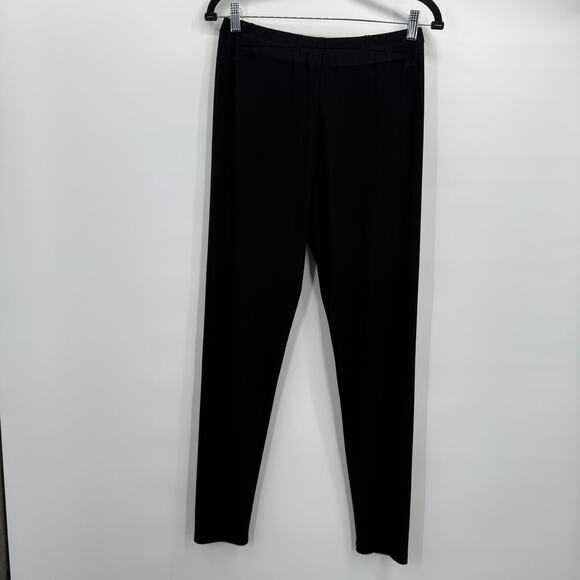 Sun Kim Pants Womens Large Black Pull On Stretch Elastic Career Capsule - Picture 1 of 12